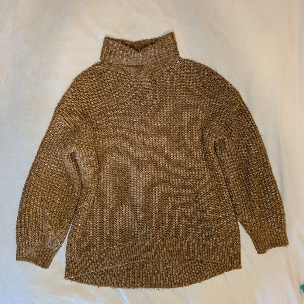 Cozy Brown Turtleneck Sweater